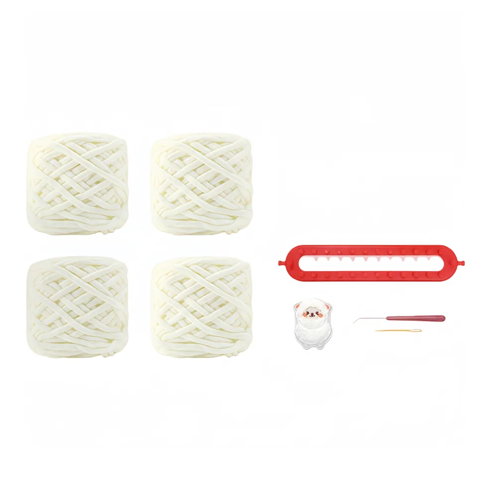 WANTONGLE Зимний Мягкий и Очаровательный Овца DIY Handmade Вязаная модель Шарф с Толстой Пряжей Материал Набор