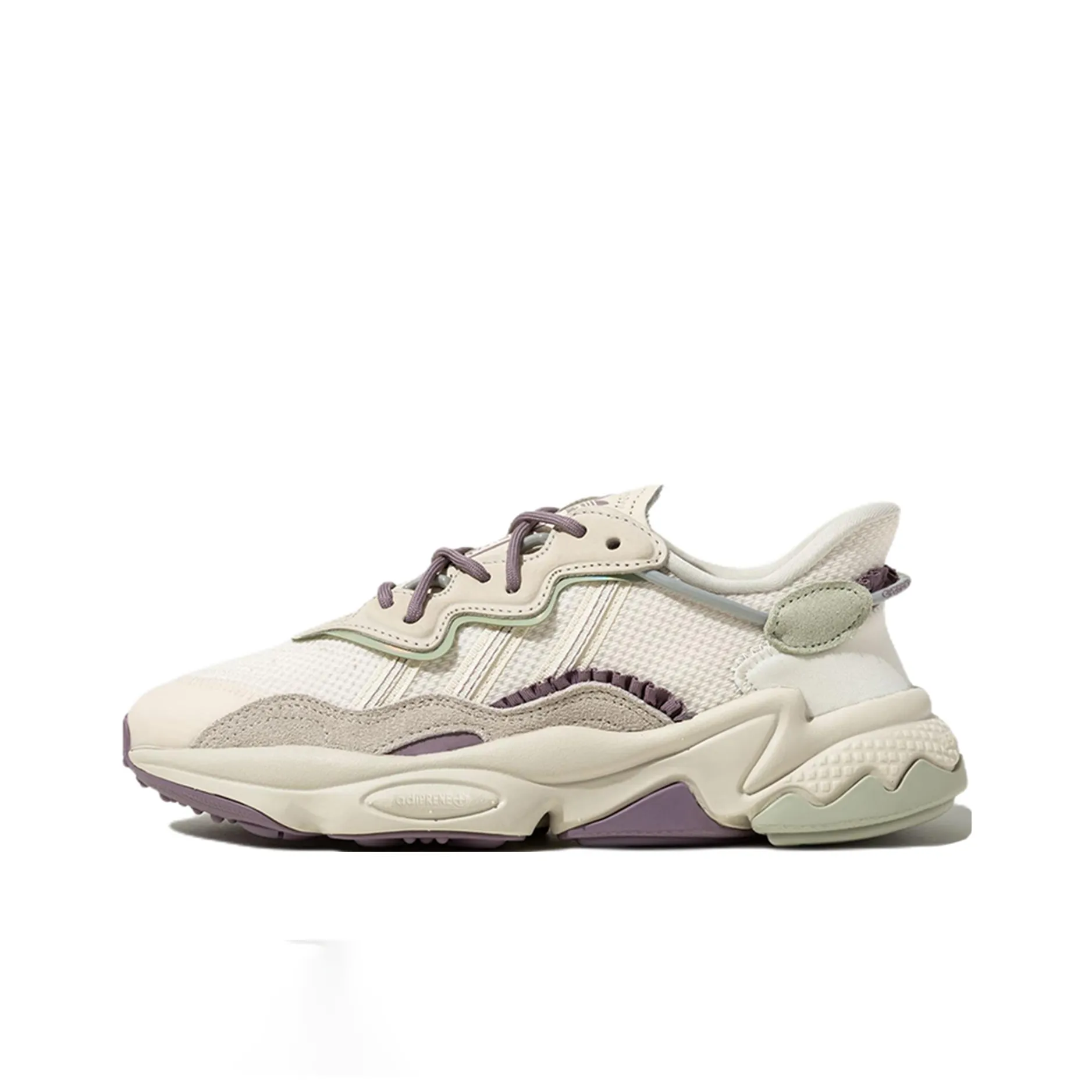 Adidas Originals Ozweego Slip-resistant Abrasion-resistant Low Top Повседневная обувь Женская Бежевая