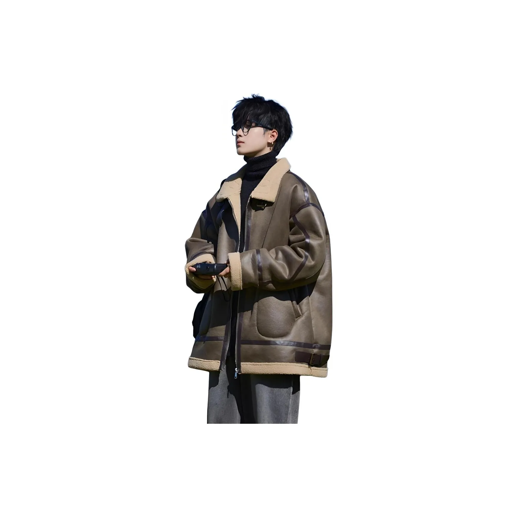 SOUL WORKER Бархат Feel Пальто Унисекс