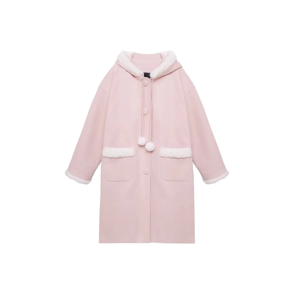 TSKIU Розовое Женское Пальто