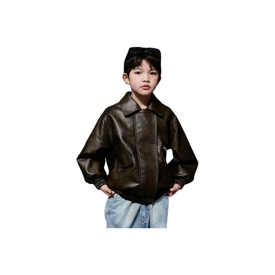 Meter Кожа Куртка Осенний Зимний С Флисовой Подкладкой Термическая