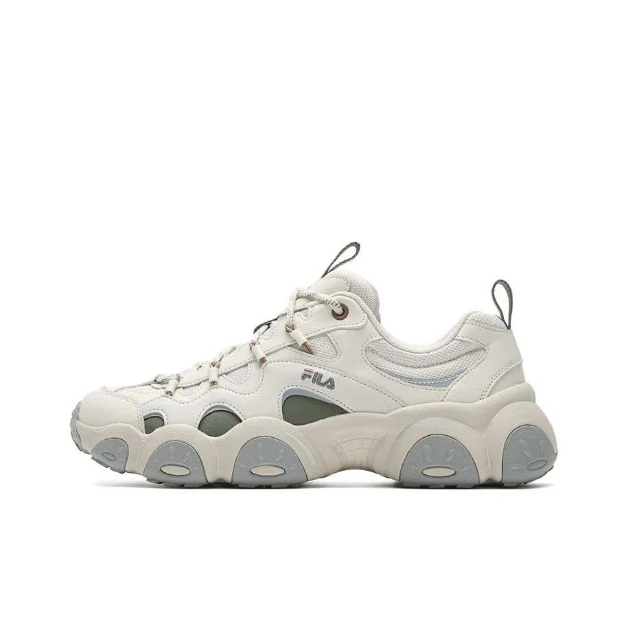 FILA FLUID 7 Амортизация Устойчивый к истиранию Легкий Низкий Топ Кроссовки для бега Мужские Белый Серый