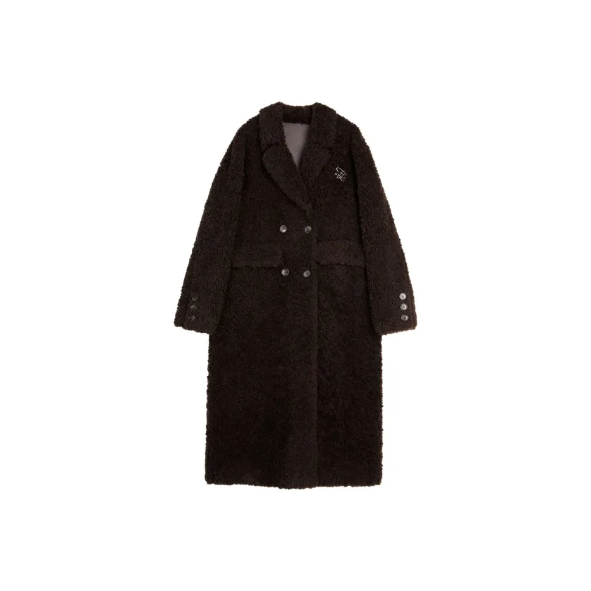 ELLE Темно-коричневые женские бархатные куртки