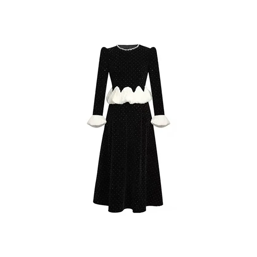 Frustration Garden Длинное платье с длинными рукавами женское