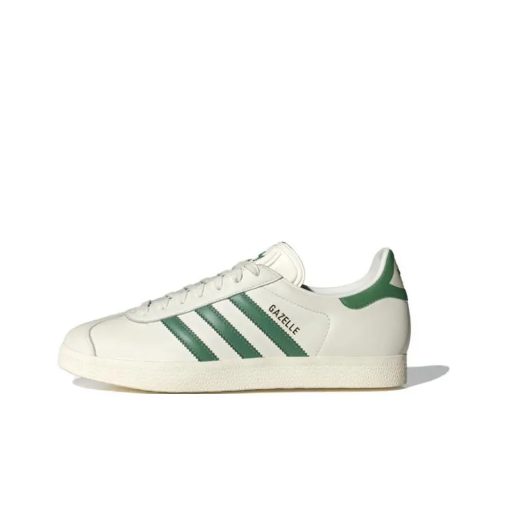 Adidas Originals Gazelle Abrasion Resistant Низкие Кроссовки для скейтбординга Унисекс Белый Зеленый