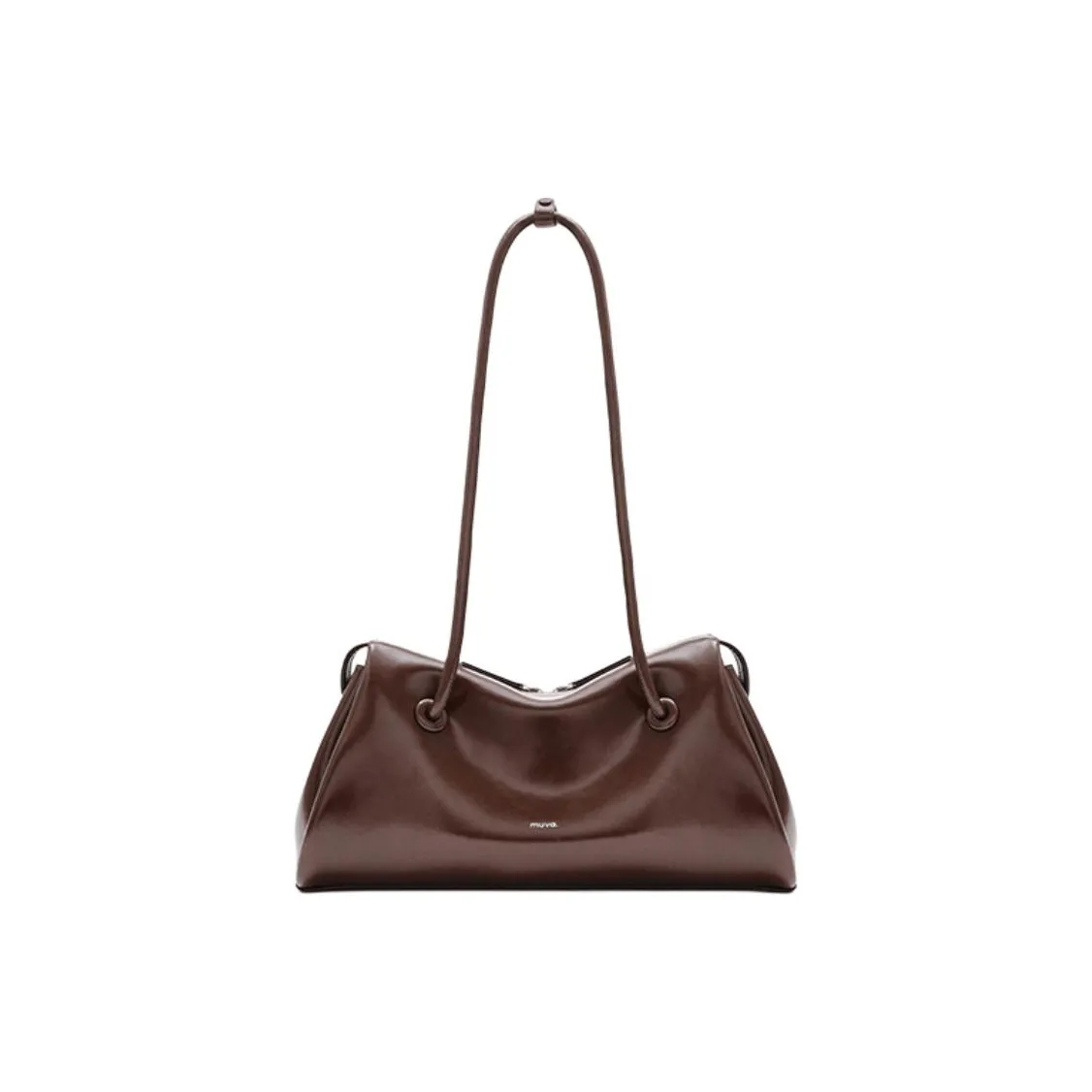 MUVA Полиэстер Сумка через плечо Средняя Женская Мокко Янтарный