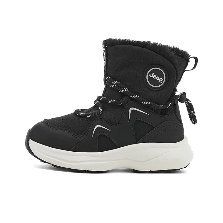 Jeep Термический Износостойкий Водонепроницаемый Анти-KICK Высокий Топ Детские Зимние Сапоги Подростки