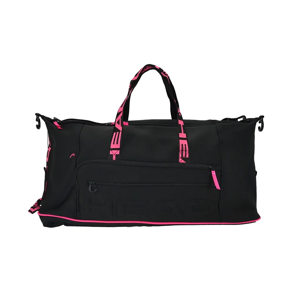 HEAD Polyester Gym Bag Unisex Black Pink