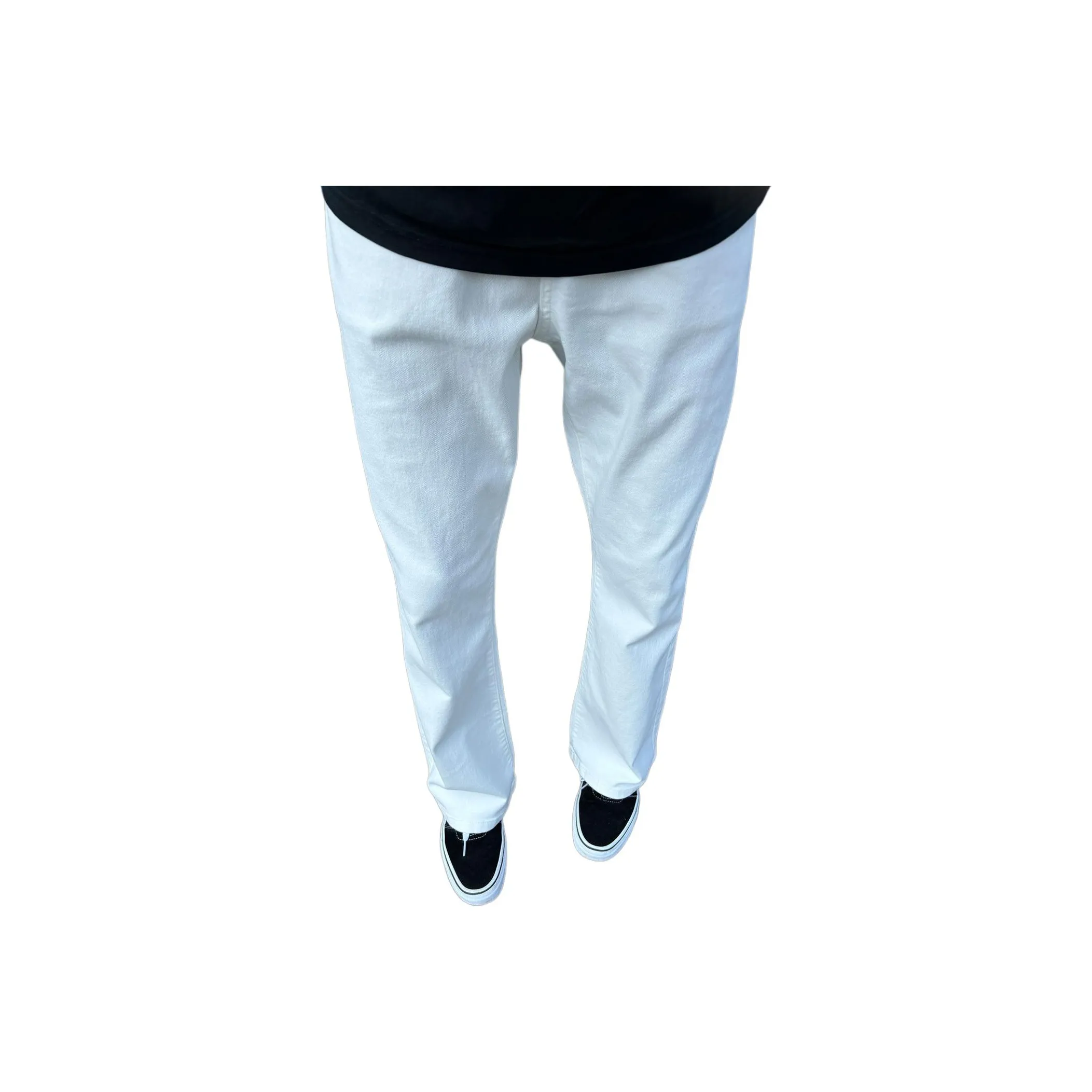 SKBO Белый Полу-Эластичный Пояс Унисекс Джинсы