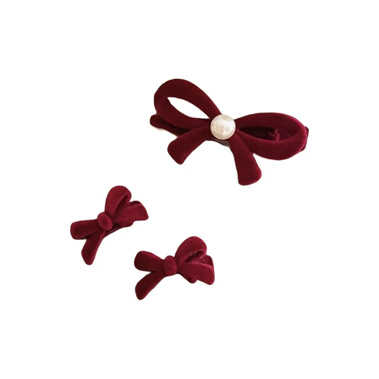 YOUYUYAN Осенне-зимняя заколка Stray заколка для челки новогодний красный бархатный бант заколка-краб для женщин