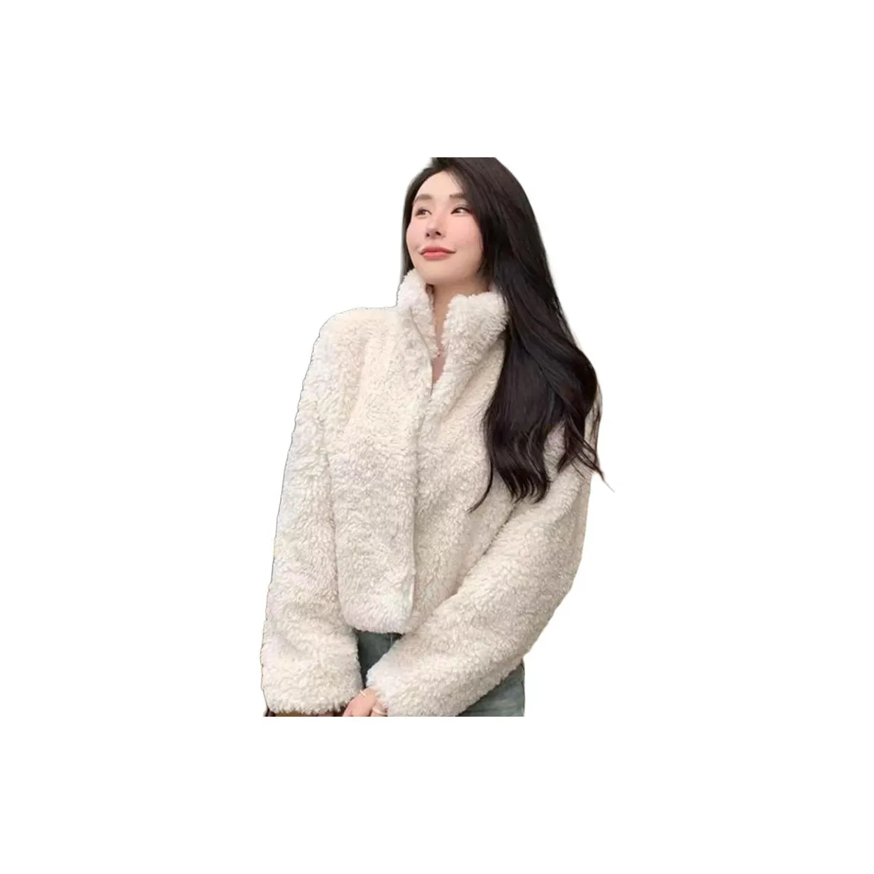 QIAOMONVHAI Вельвет Feel Пальто Женское