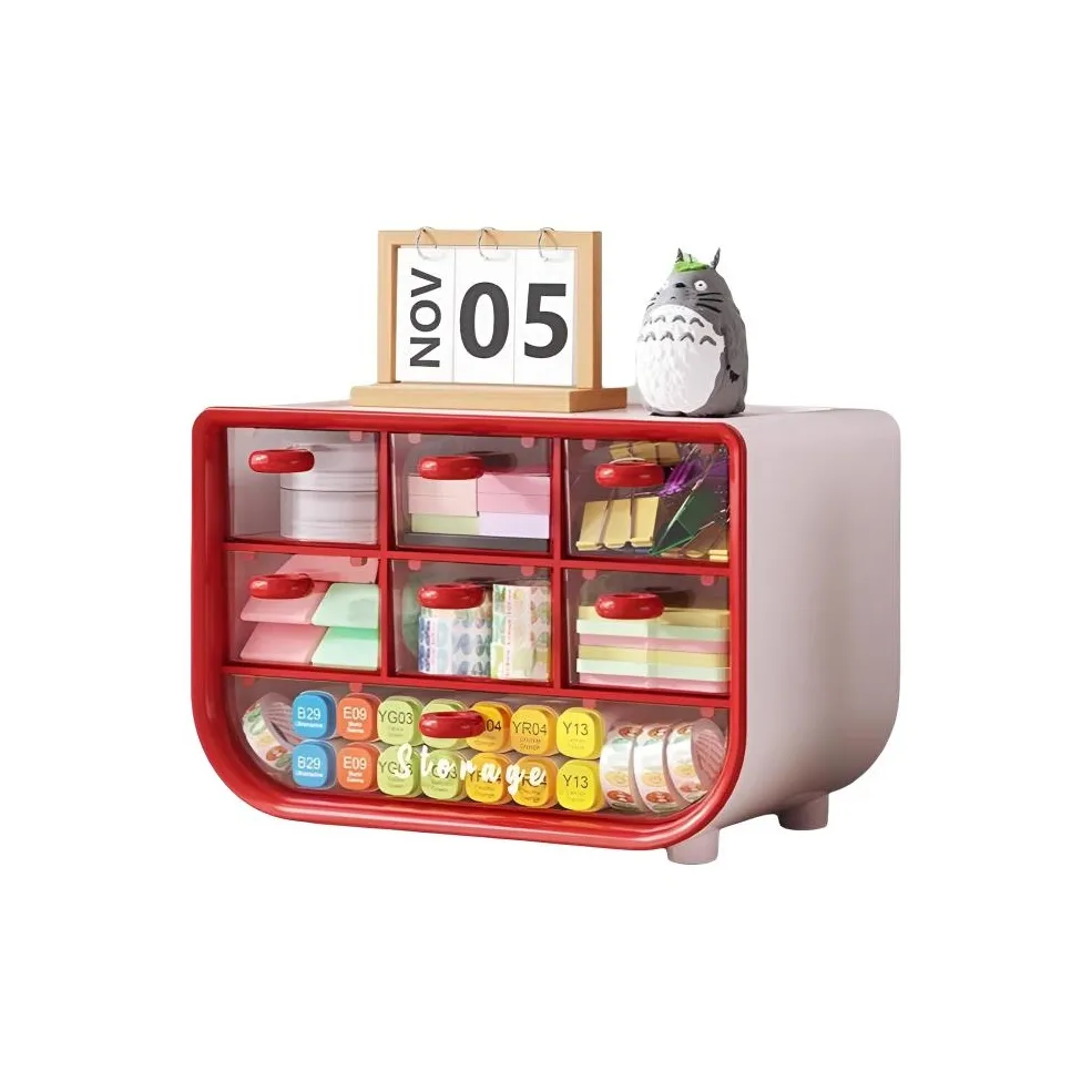 MUXI BABY Ящик для хранения на рабочем столе Коробка Косметика Встроенная память Органайзер для офиса Спальня Коробка Инструменты для макияжа