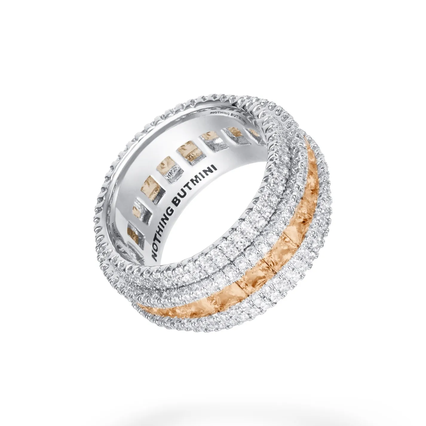 NothingButMini Цирконовые кольца унисекс разноцветные