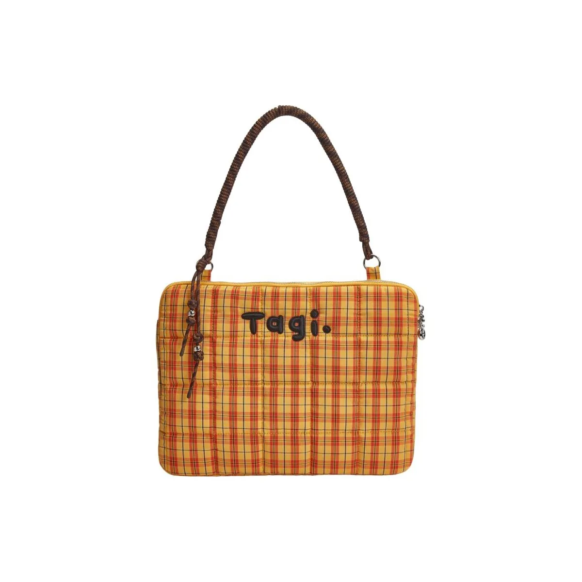 Таги. Хлопок наполненный вышивка бусины портативный одно плечо ноутбук сумка ноутбук сумка унисекс цитрусово-оранжевый Cookies