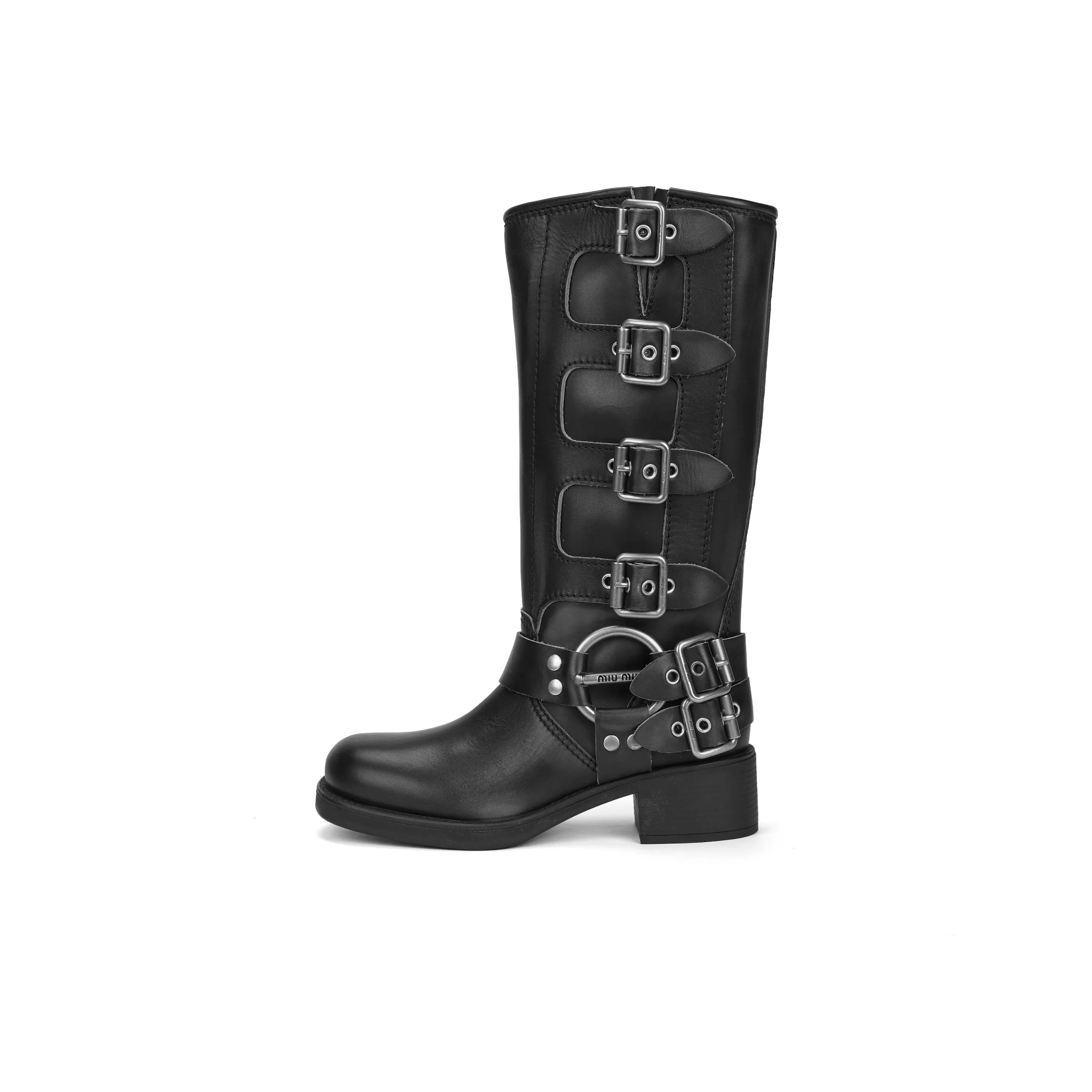 MIU MIU Knee high Boots Women's Black