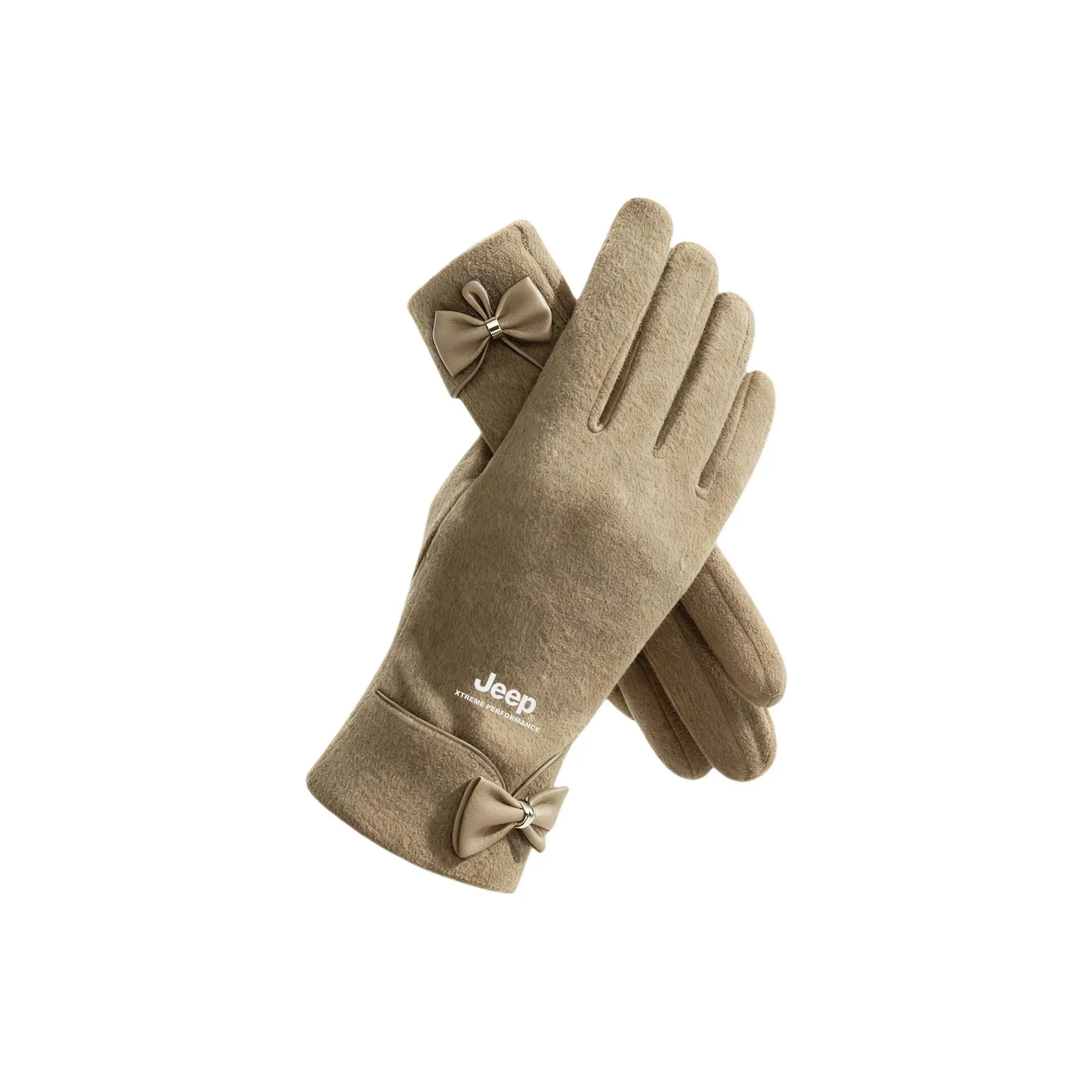 Jeep Полиэстеровые трикотажные перчатки для женщин