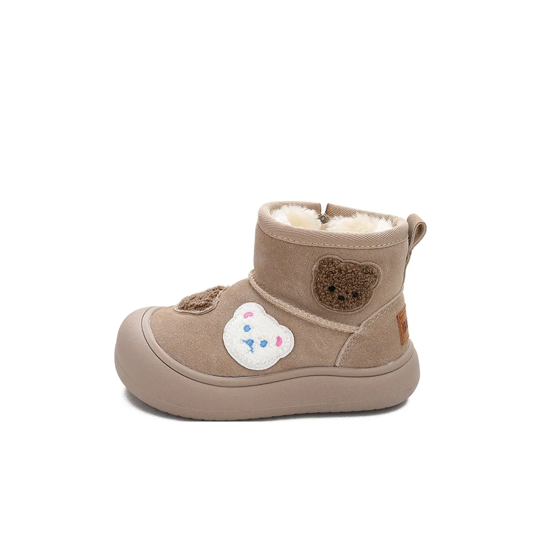 BODING Термостойкие Аbrasion-Resistant Slip-Resistant Низкие Кеды для Снегоступов Детские