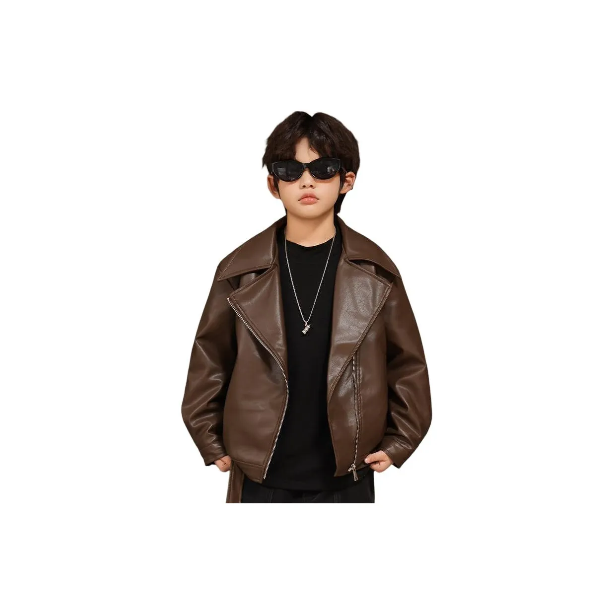 Meter Кожа Куртка Осенний Зимний С Флисовой Подкладкой Термическая