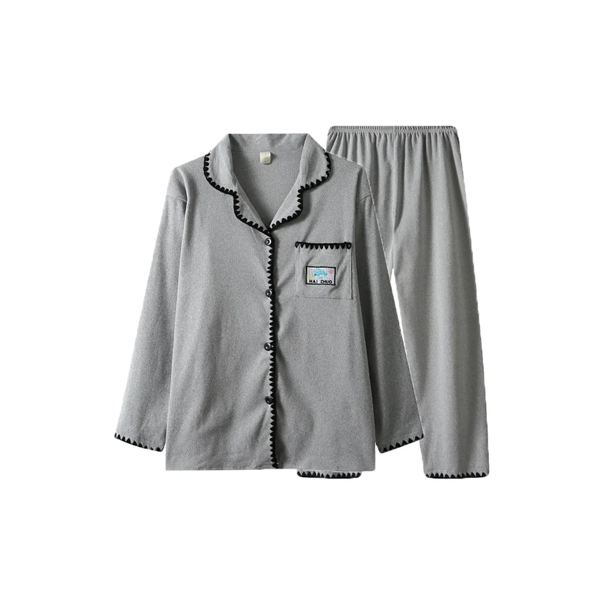 HANQIANNUO Осенне-зимняя пижама большой размер женский дралон