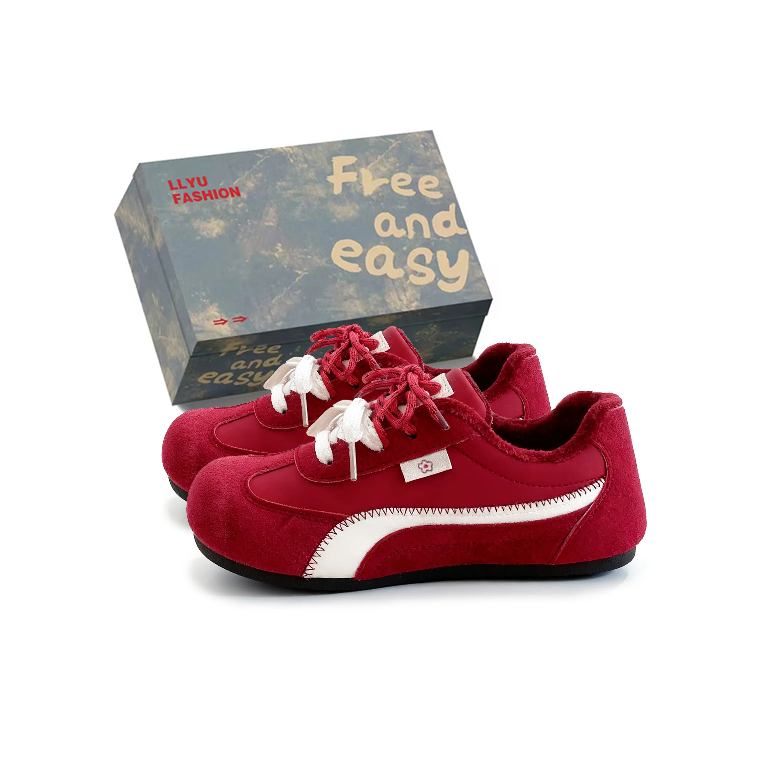 Happy Fish Устойчивая к истиранию Термическая Низкая Обувь Повседневная Женская