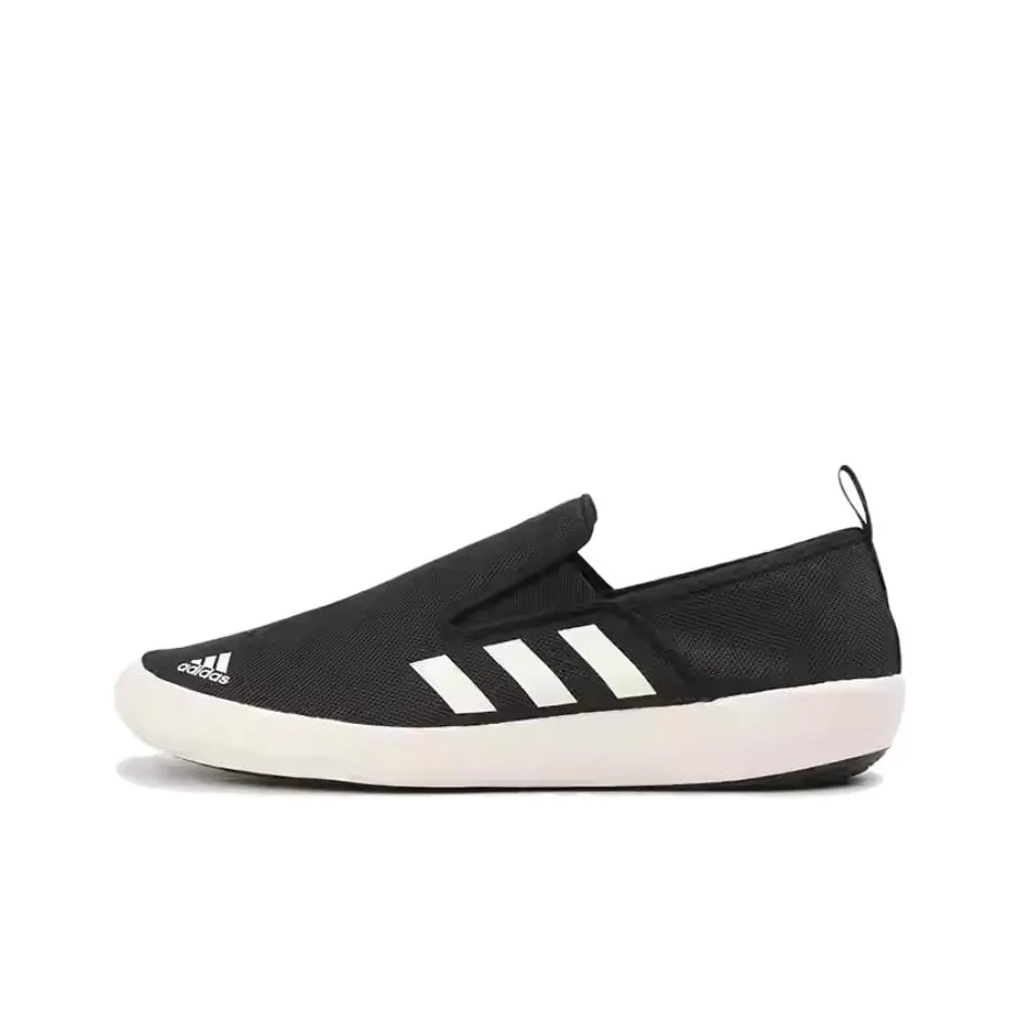 Adidas B Slip On DL Slip-Resistant Abrasion-Resistant Low Top Casual Shoes Unisex Black Adidas B Slip On DL Slip-Resistant Abrasion-Resistant Низкий Топ Повседневная Обувь Унисекс Черный