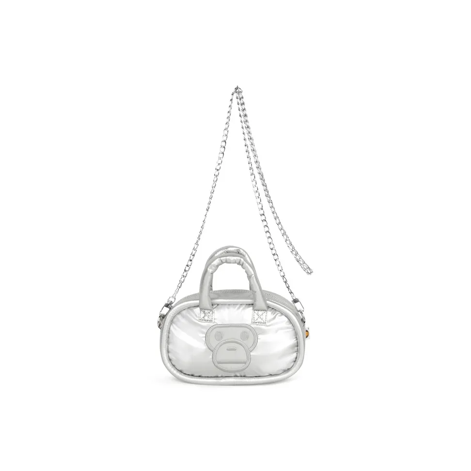 BABY MILO STORE BY A BATHING APE Ткань Одно плечо Сумка Обычный Women's Silver