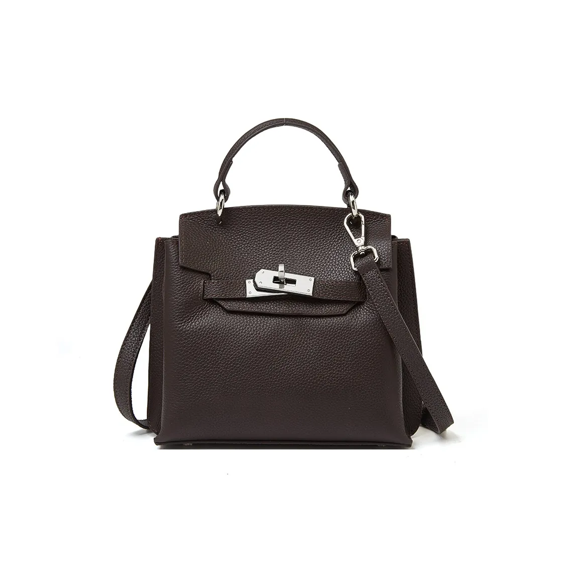 Safiya Коровья кожа синтетическая кожа сумка среднего размера женская цвет эбеновый