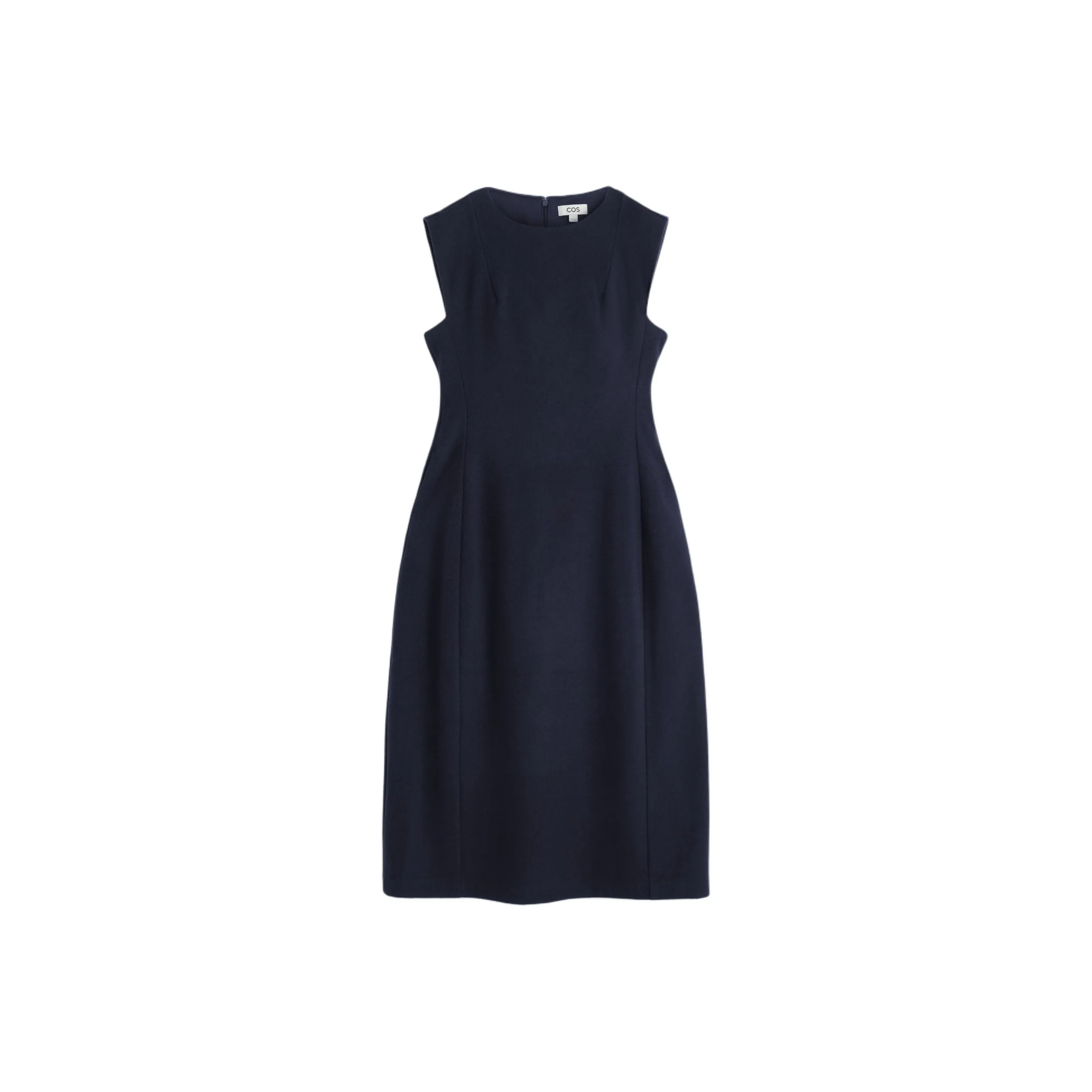 COS Темно-синий женский платье без рукавов