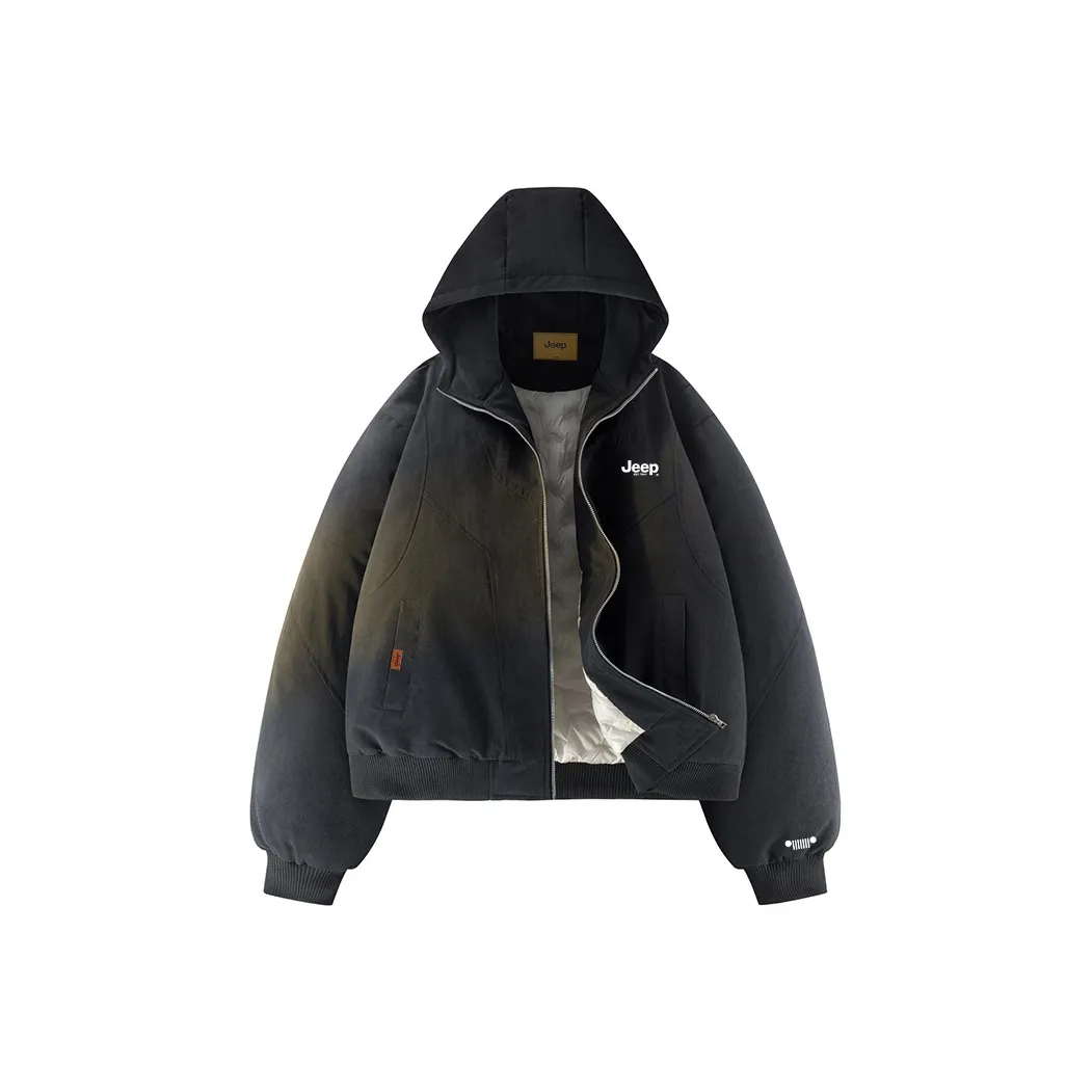 JEEP Outdoor Casual Черный воин Пуховик Унисекс
