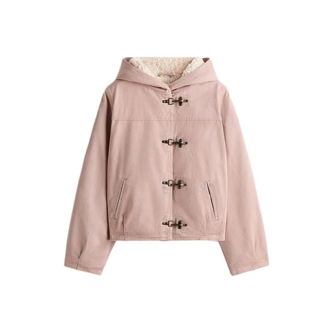 H M Нежно-розовый Женский пуховик