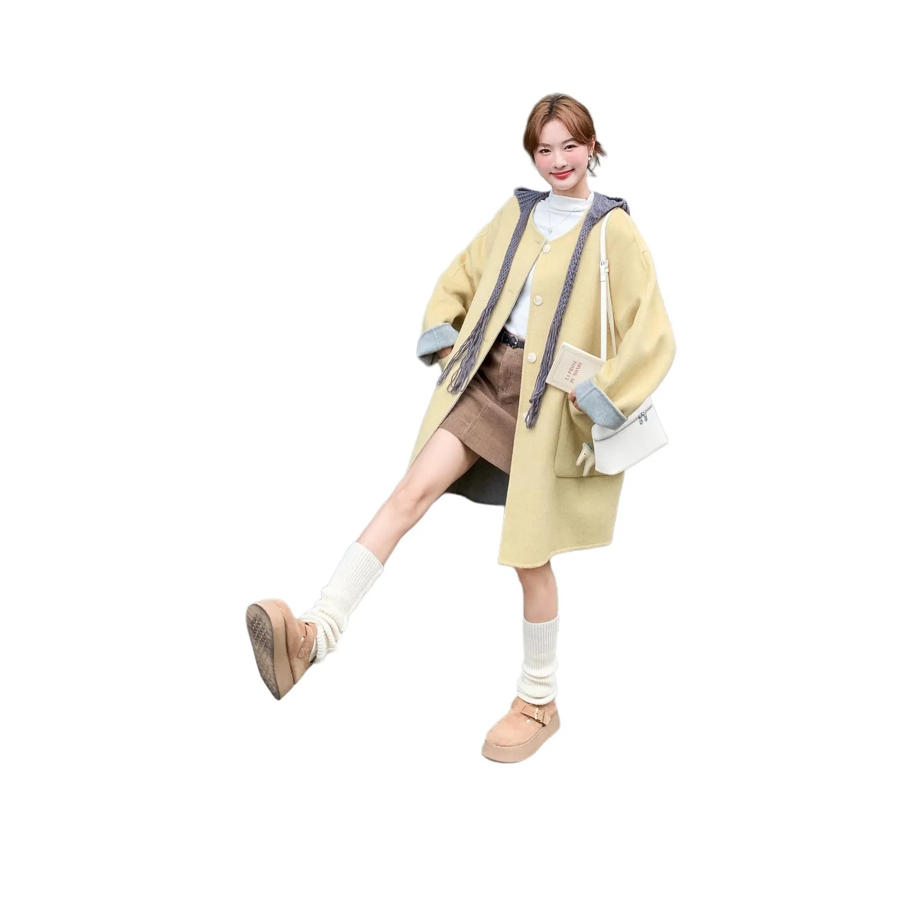 MEXICAN Бежево-желтый Женское пальто