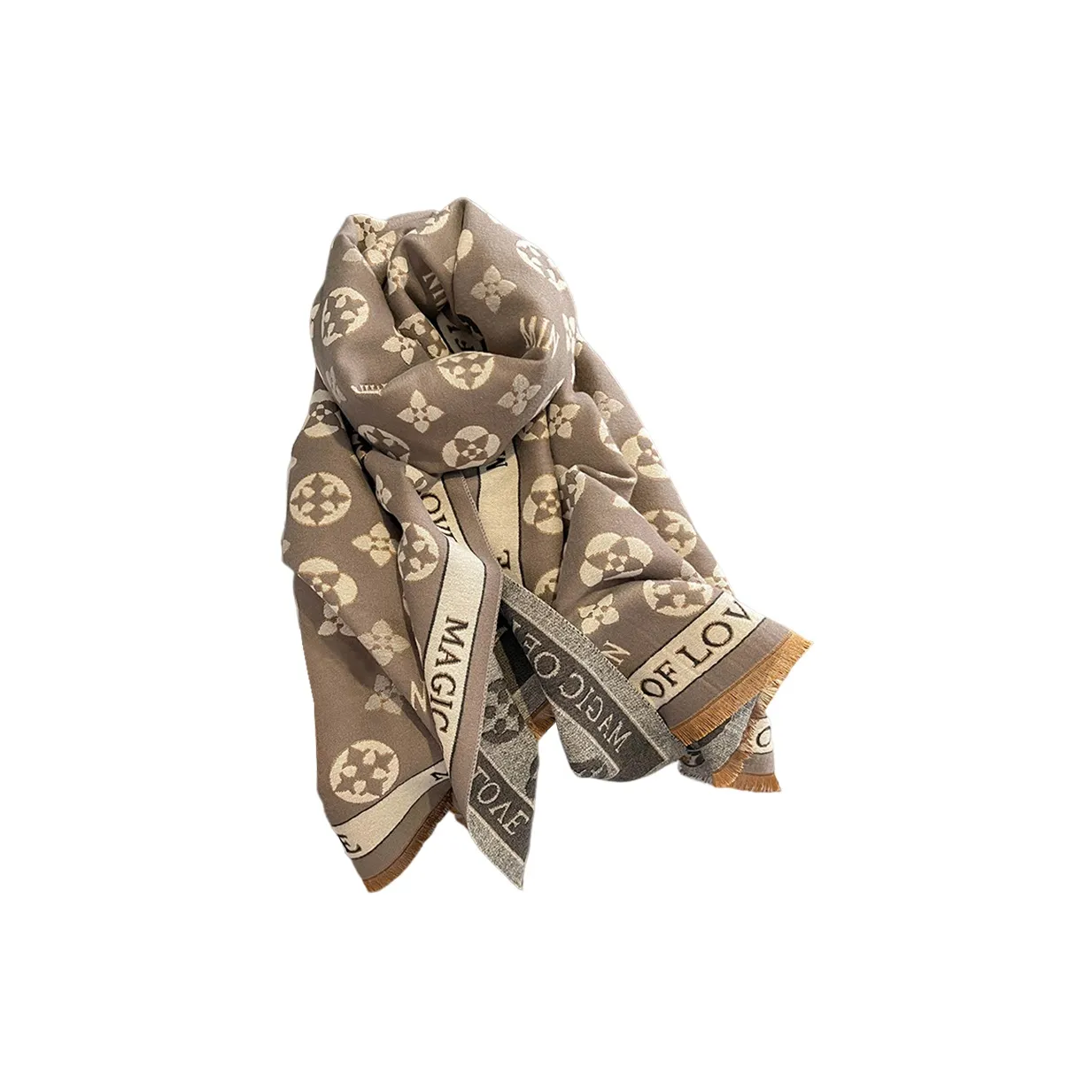 VINEY Вязаные шарфы из искусственного кашемира для женщин