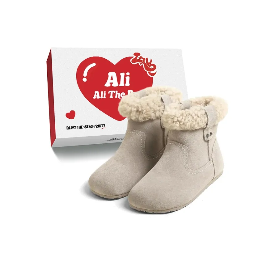 Али Тх Фокс Замша Сладкий стиль Мягкий кремовый стиль Короткие сноубутсы Женские