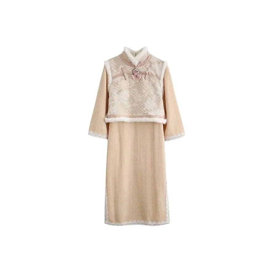 Frustration Garden Длинное платье с длинными рукавами женское