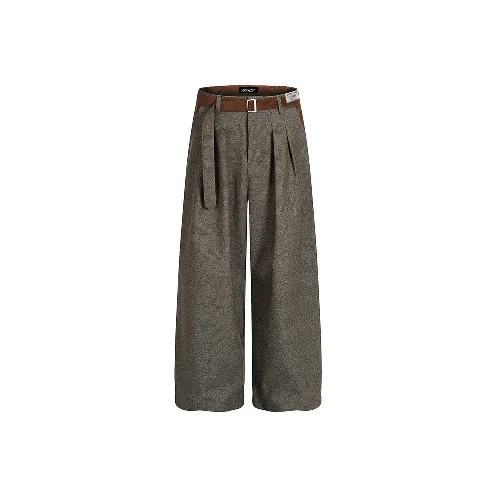 W7H1 Коричневый Унисекс Костюм Брюки