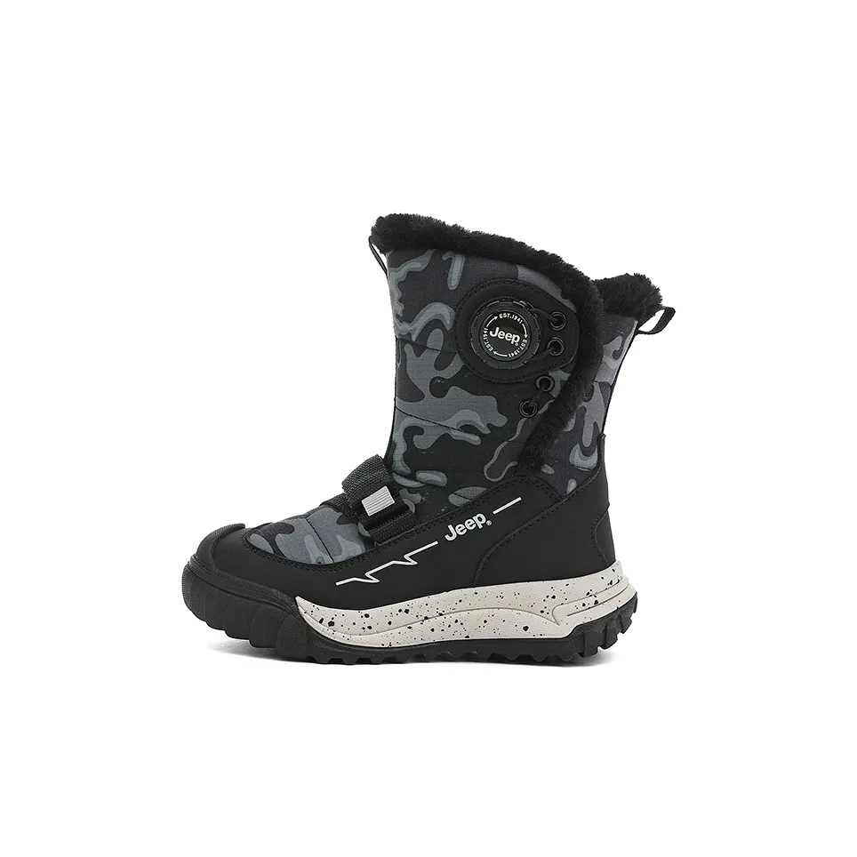 JEEP Explorer 2,0 Противоскользящий Водонепроницаемый Легкий Амортизирующий Термический Высокий Топ Зимние Ботинки для Детей