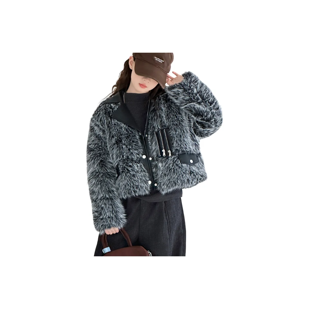 AIXINA Черный Школьный возраст Натуральный и искусственный мех