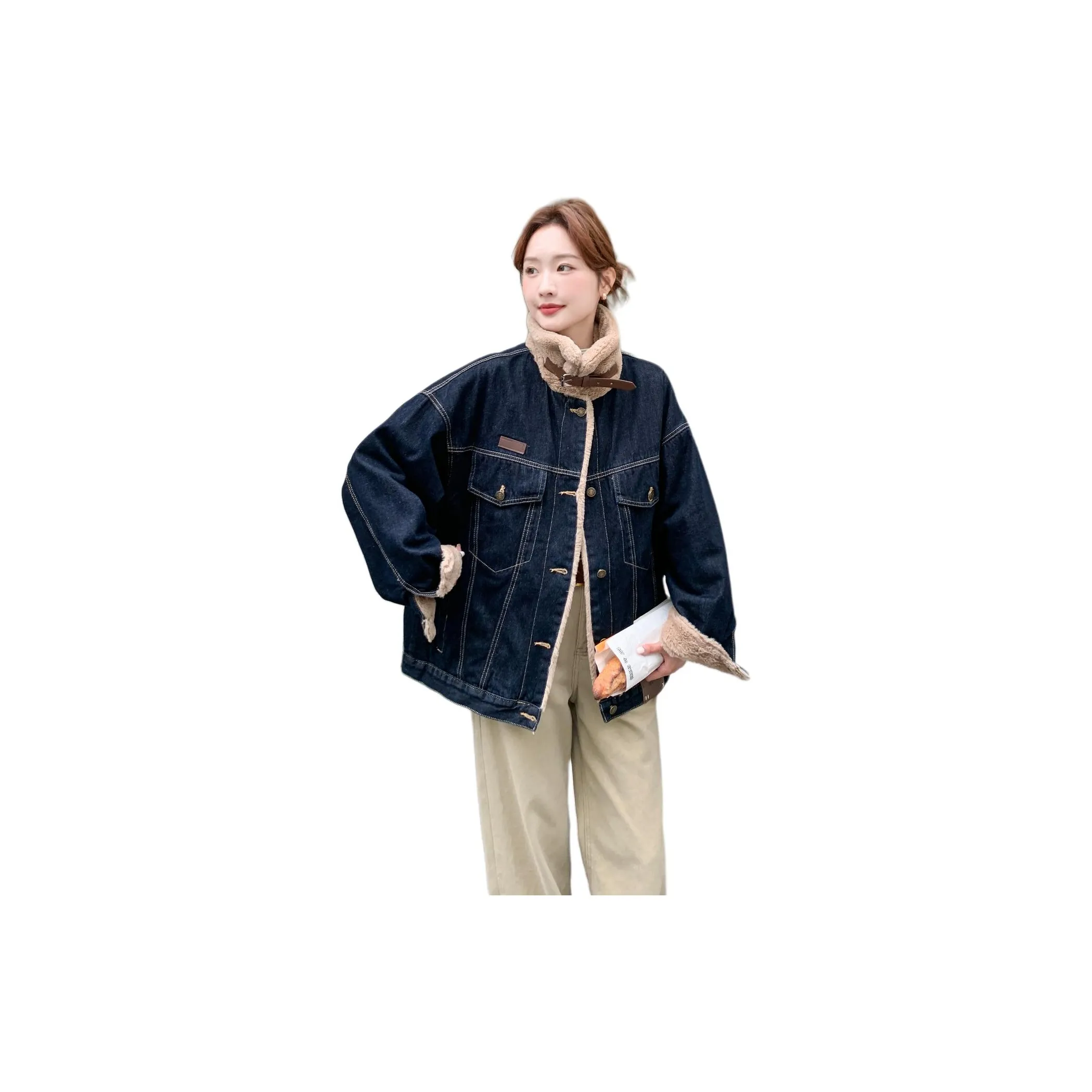 MEXICAN Темно-синий Женские Джинсовые куртки