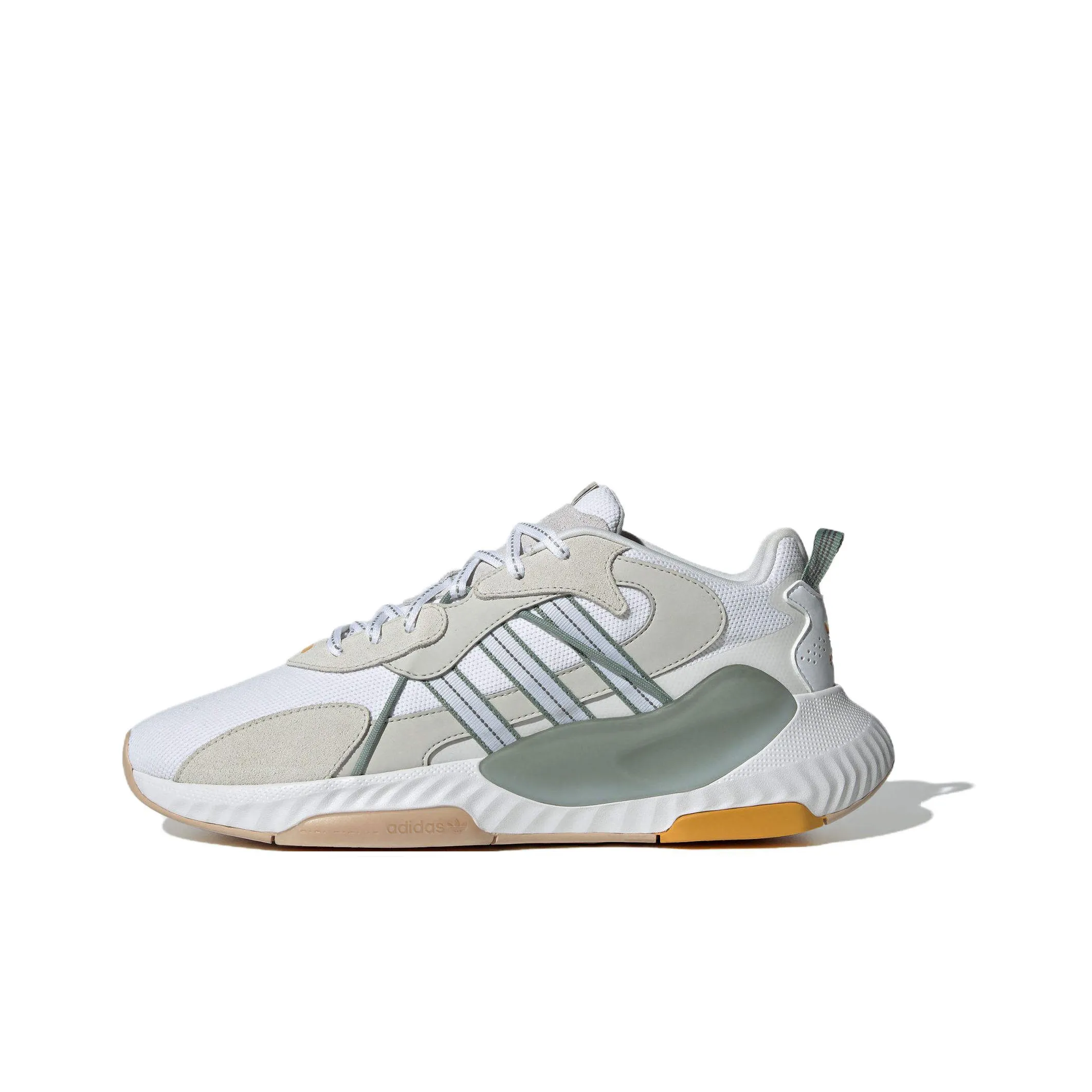 Adidas Originals Hi Ласточкин хвост Амортизация Дышащий Легкий MID Топ Повседневный Беговые кроссовки Унисекс Белый Серый