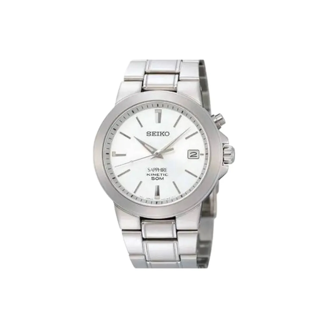 SEIKO Кварцевый механизм Часы Мужские Белый циферблат