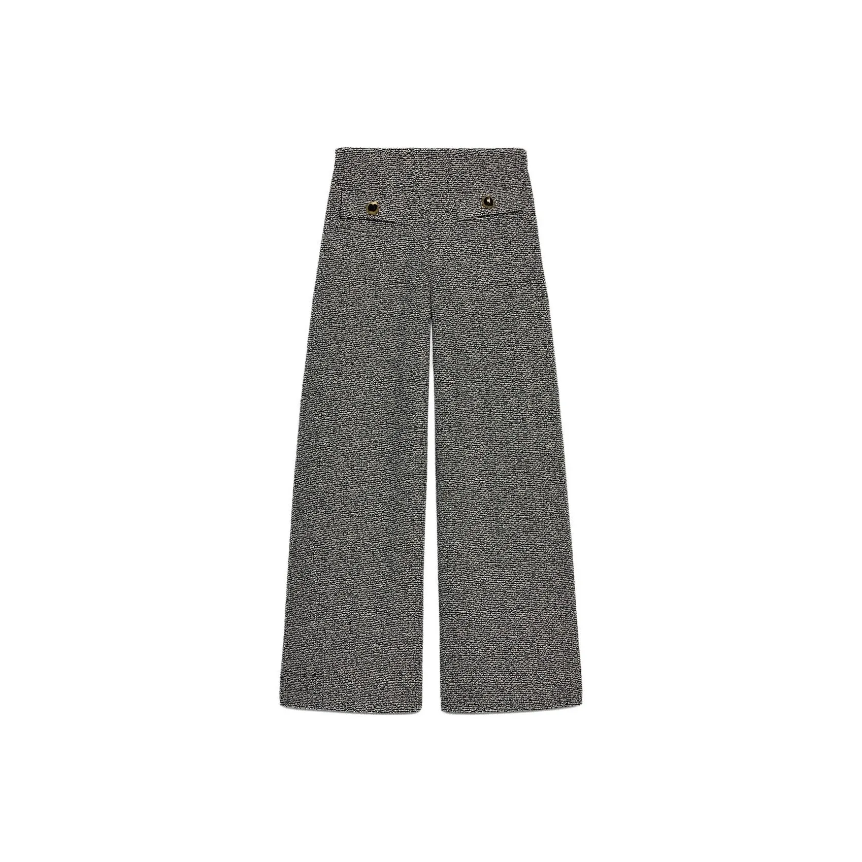 ZARA Белый Черный Женские Повседневные Штаны