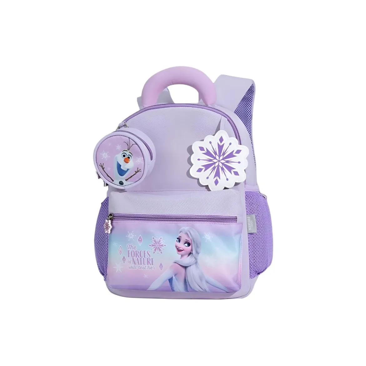 MESUCA Disney Коллаборация Полиэстер Рюкзак Средний Детский Фиолетовый Ледяной снежный Синий Ледяной снежный Синий Красный Паук Man