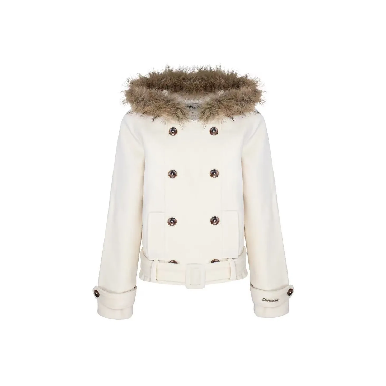 TSKIU Экрю Женское Пальто