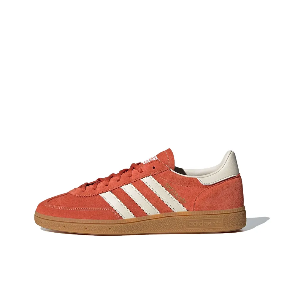 Adidas Originals HANDBALL SPEZIAL Аbrasion Resistant MID Топ Скейтборд Кроссовки Унисекс Красный Белый