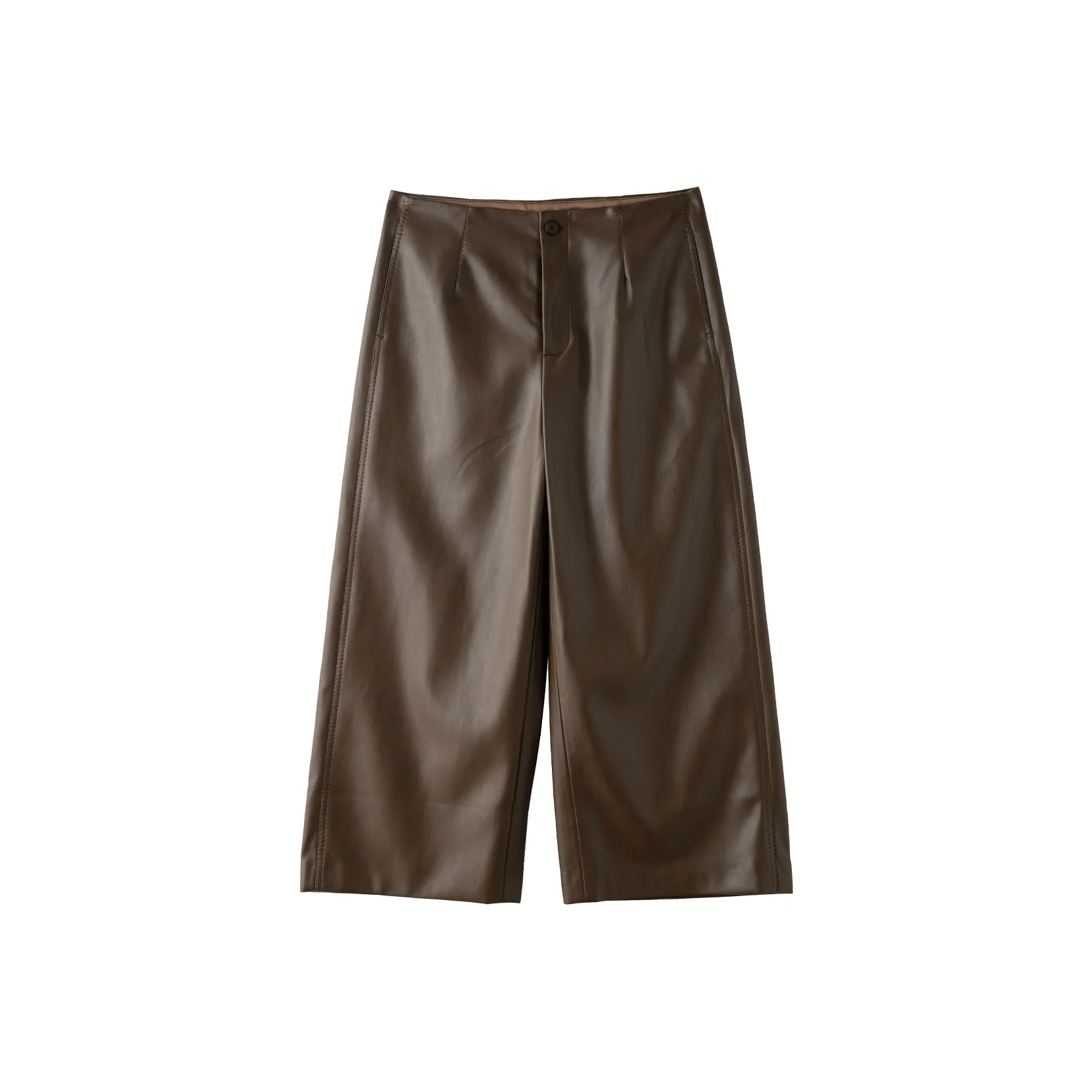 ZHEXI Женские кожаные брюки