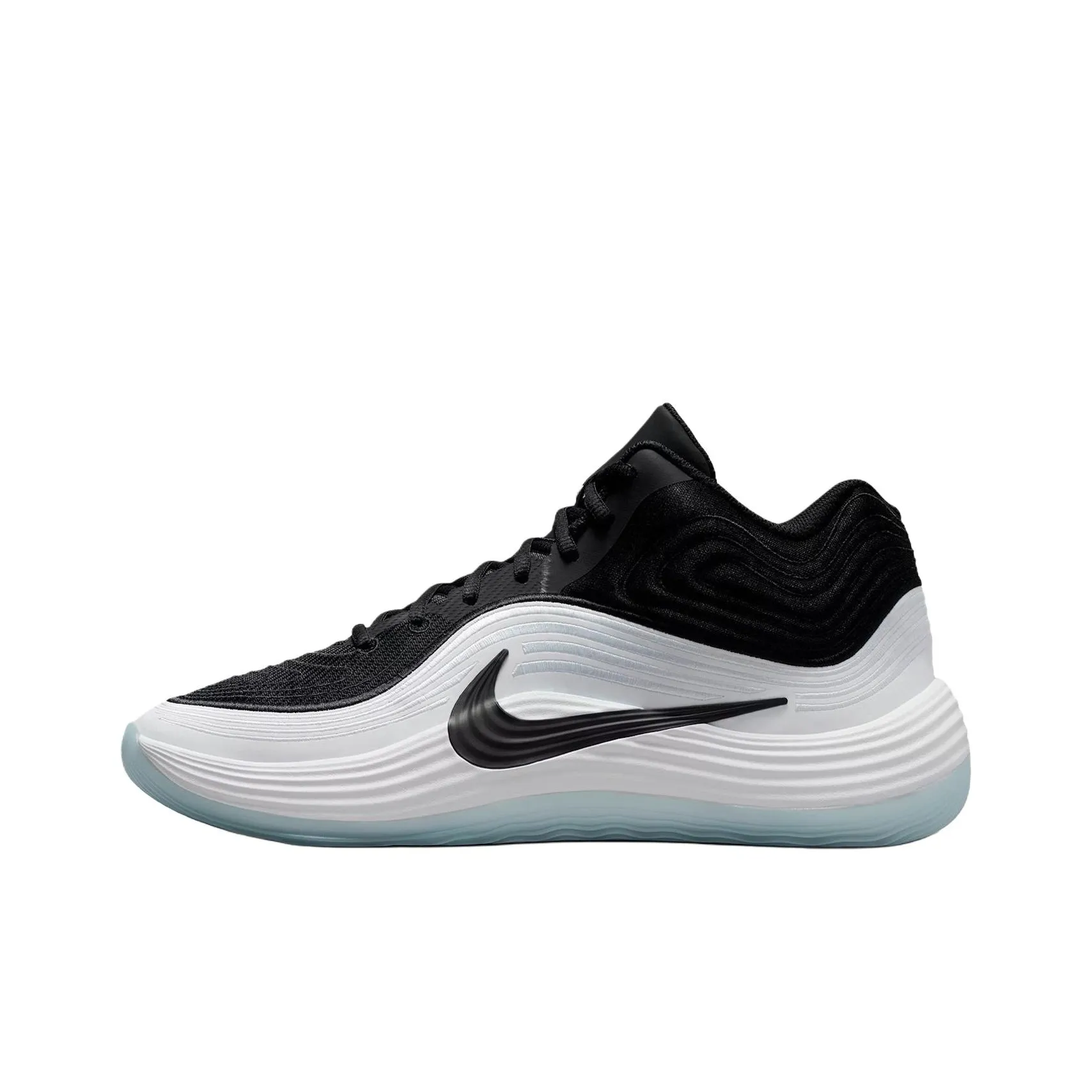 Nike Precision 8 MID Топ Баскетбольные кроссовки Унисекс Черный белый