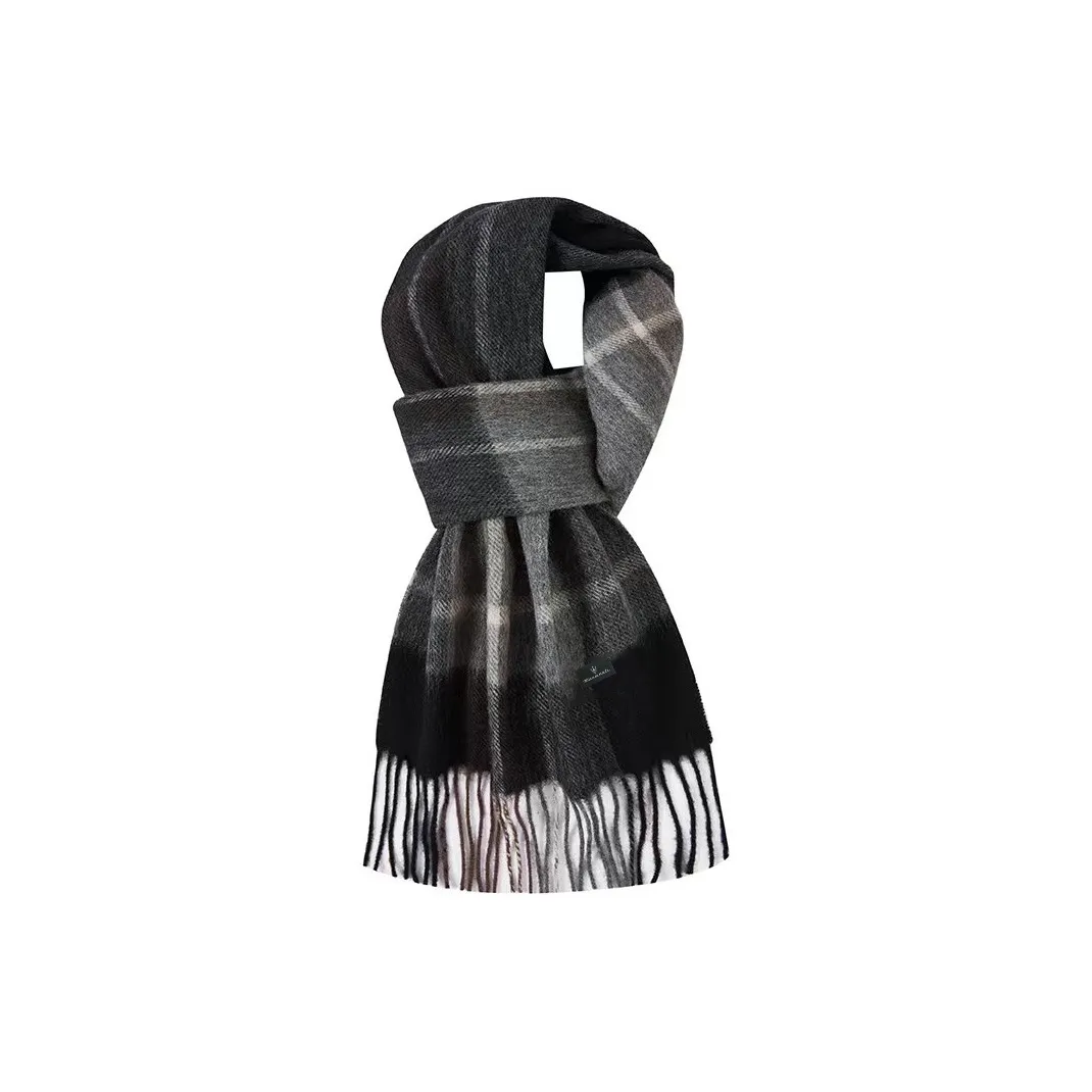 Maserati Luxury Fringe Trendy Box Plaid Multicolor Unisex Premium Design Fashion Thermal Woven Scarf Unisex