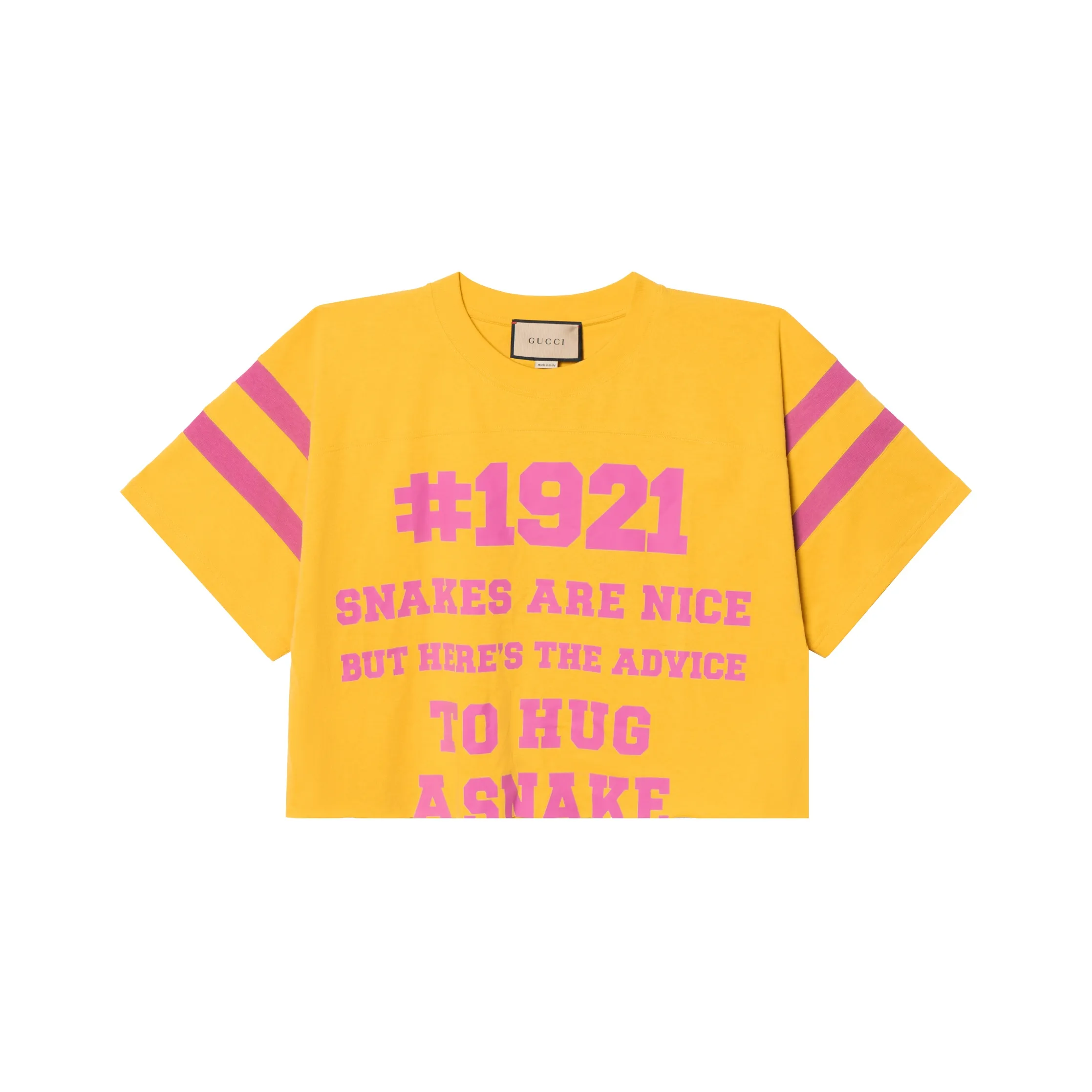 GUCCI Жёлтые Женские T-рубашки