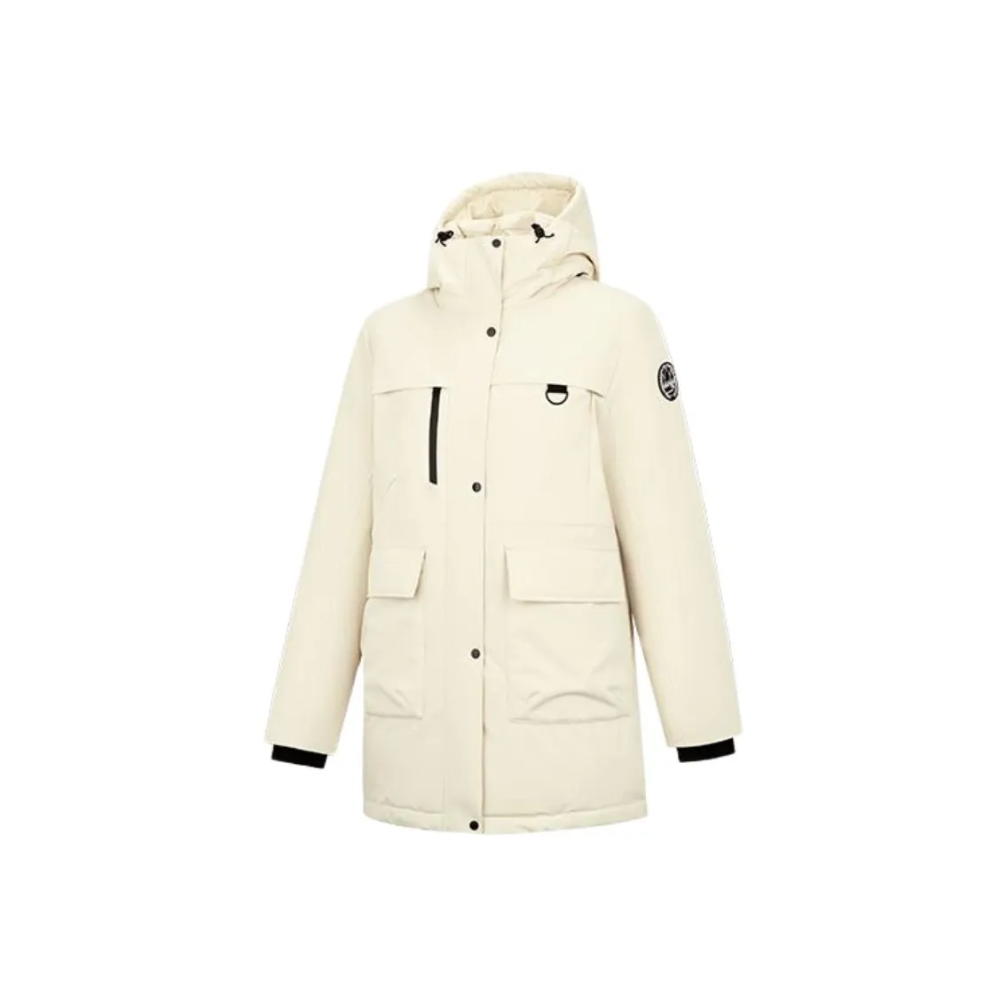 QIAODAN Утренний серый Женские пуховики