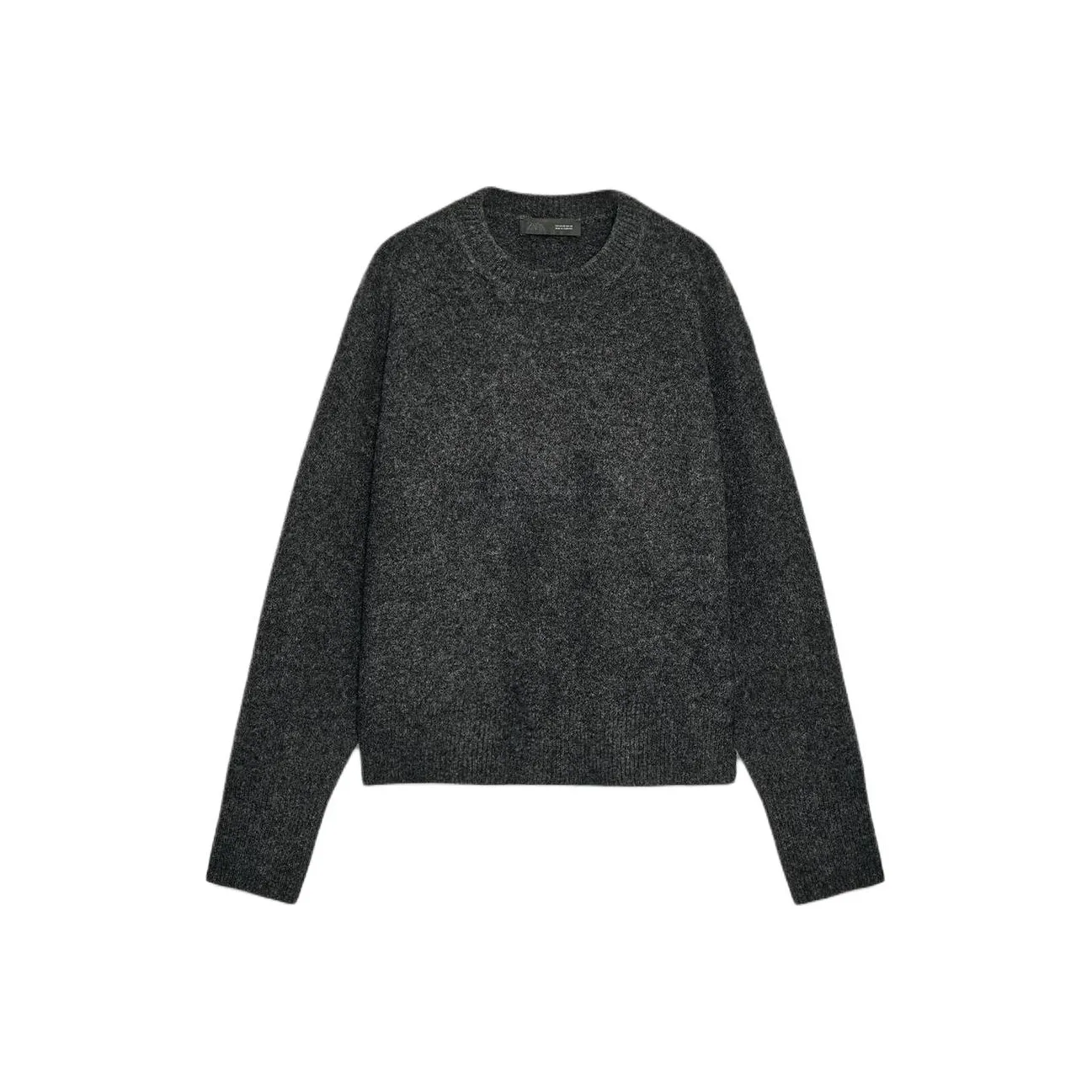 ZARA Зебра с принтом Темно-серый Женский Трикотаж